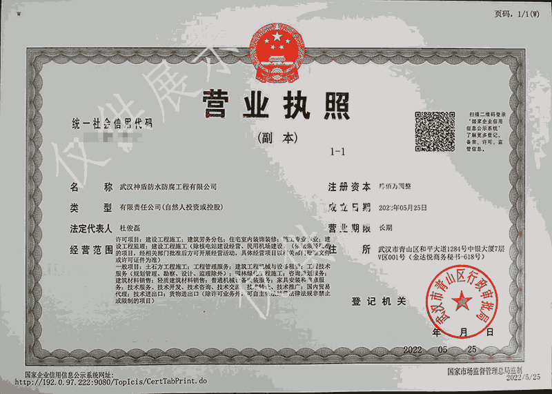 公司营业执照